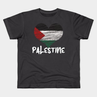 Palestine in our hearts Kids T-Shirt